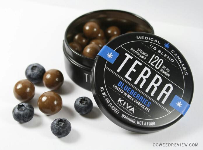 Kiva |Terra Bites | Blueberry | 100mg | Edibles