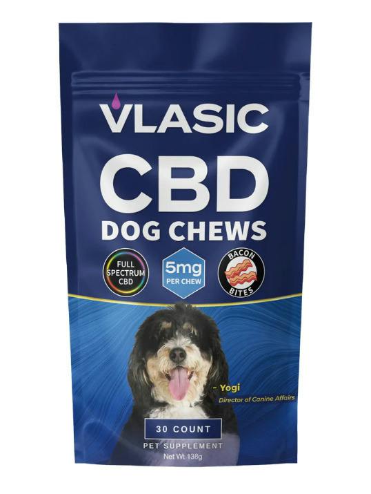 Vlasic Labs | CBD Bacon Dog Chews | 30 Count