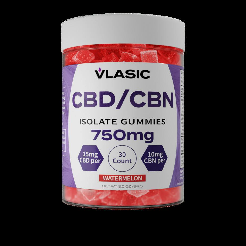 Vlasic Labs | CBD/CBN Isolate Gummies | Watermelon