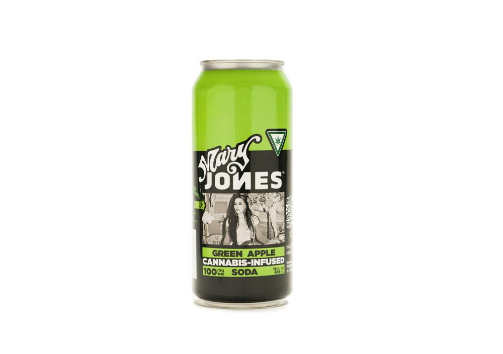 Mary Jones | Green Apple | 100mg | Cannabis Infused Soda