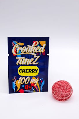 Cherry 100mg Gummy- Crooked Tunez