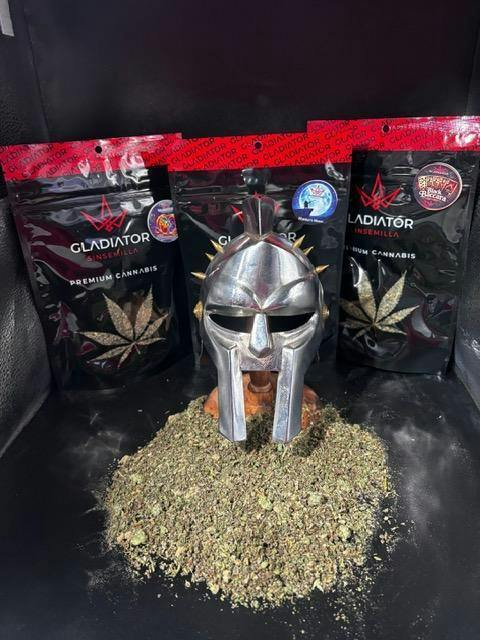 Black Baccara Shake 28g- Gladiator Cannabis