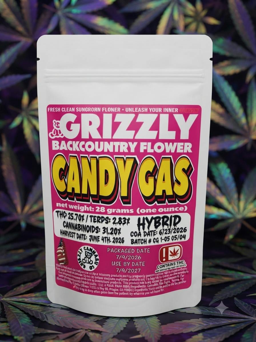 Candy Gas - Grizzly Backcountry Flower 28G