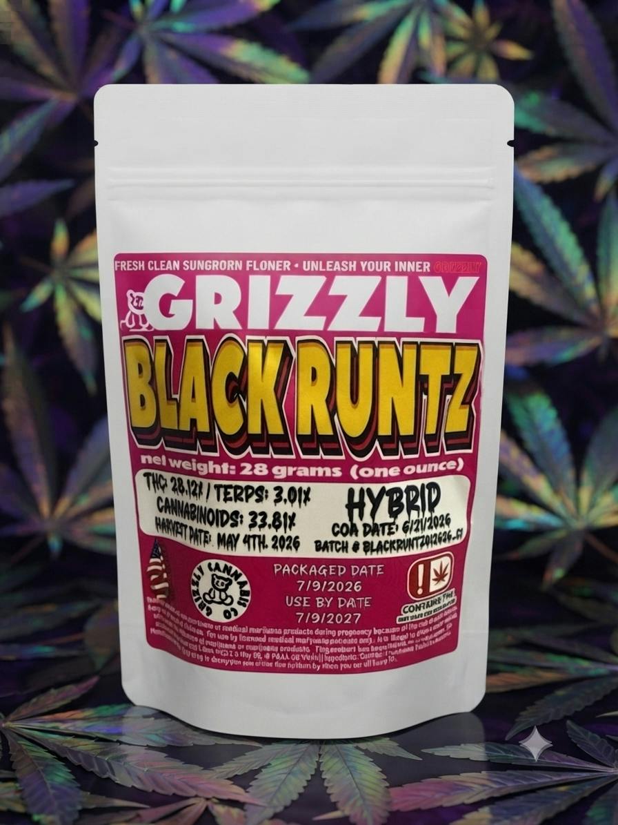 Black Runtz - Grizzly Backcountry Flower 28G