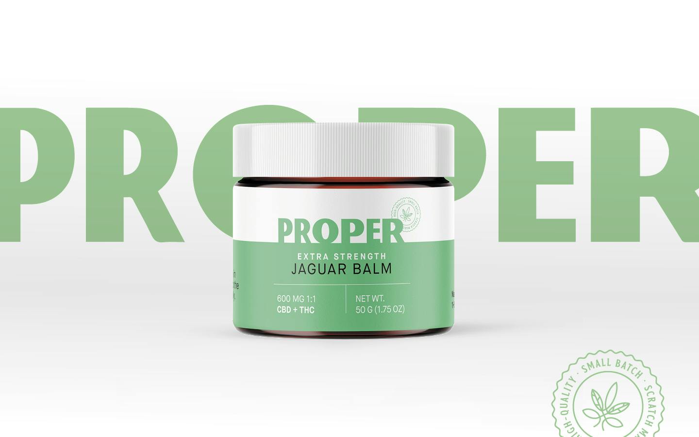 Proper - Jaguar Balm - 1000mg CBD : 1000mg THC