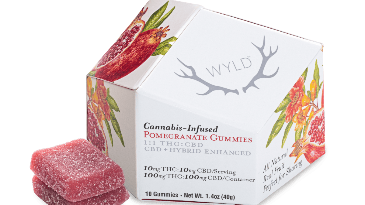 Wyld Gummies - Pomegranate - 200mg THC / 200mg CBD