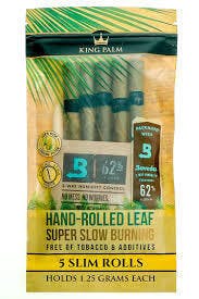 King Palm| 5 Slim Slow Burning Leafs | 1.5G
