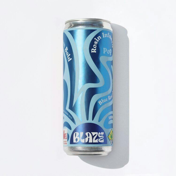 Blue Raspberry DOH Approved 100mg Rosin 12oz Soda Blaze