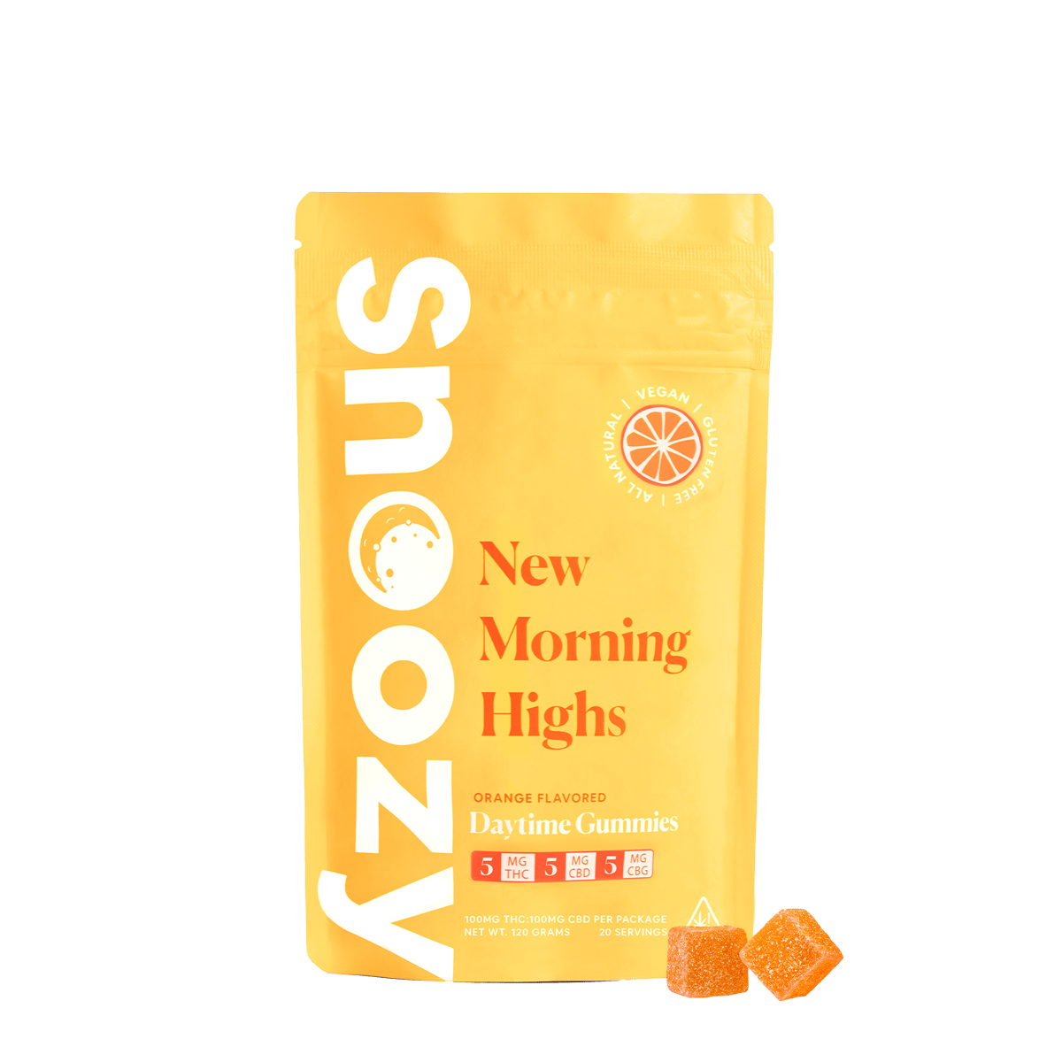 Snoozy - Daytime Orange Gummies - 100mg