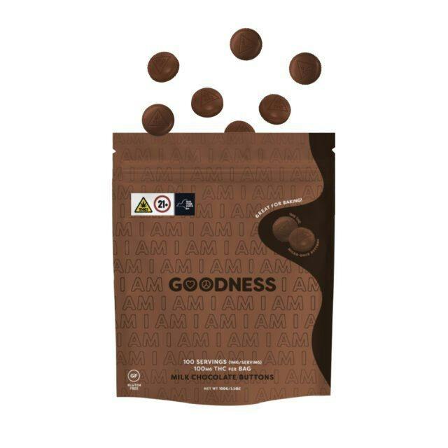 I Am Goodness - Milk Micro Chocolate Buttons 100pk - 100mg