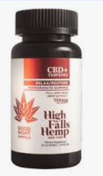 High Falls Hemp - Relax Restore Pomegranate Gummies 30pk - 750mg