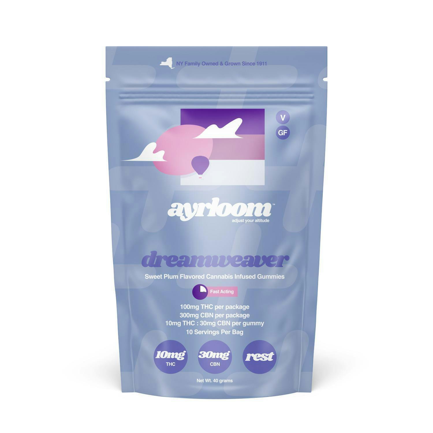 Ayrloom - Dreamweaver 1:3 THC:CBN Gummies - 100mg