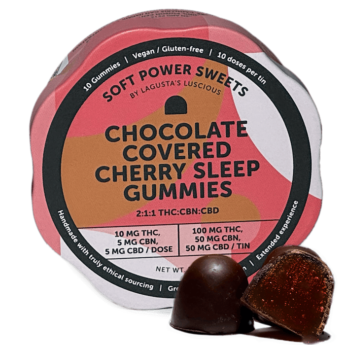Soft Power Sweets - Chocolate Covered Cherry Sleep Gummies - 100mg