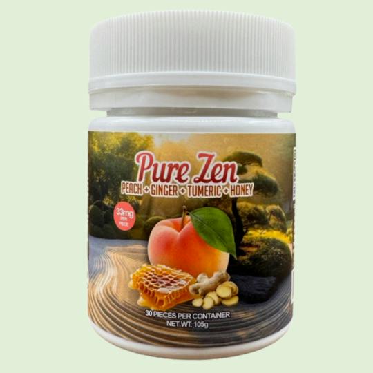 Green Spectrums CBD - Peach Ginger "Pure Zen" Energy Gummies CBD/CBC/CBG/THCv - 990mg