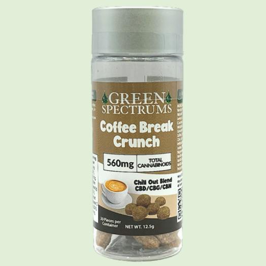 Green Spectrums CBD - Coconut Cappuccino Freeze Dried Yogurt Drops CBD/CBG/CBC - 900mg