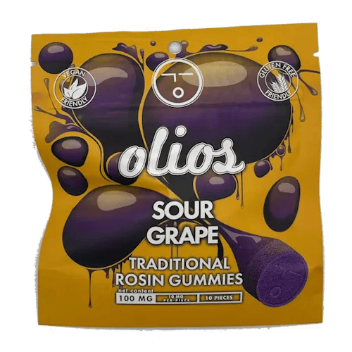 Olio - Sour Grape - Live Rosin Gummies - 100mg