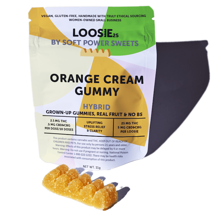 Soft Power Sweets - "Loosie" Low-Dose Gummy Brick - Orange Cream - 25mg