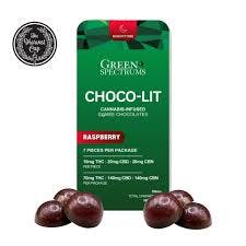 Green Spectrums - Raspberry Choco-Lit - 7pk - 70mg