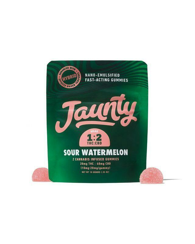 Jaunty - Sour Watermelon Gummies 2pk - 20mg