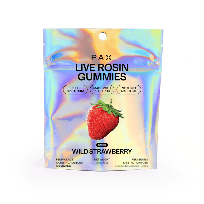 PAX - Wild Strawberry - Live Rosin Gummies - 100mg