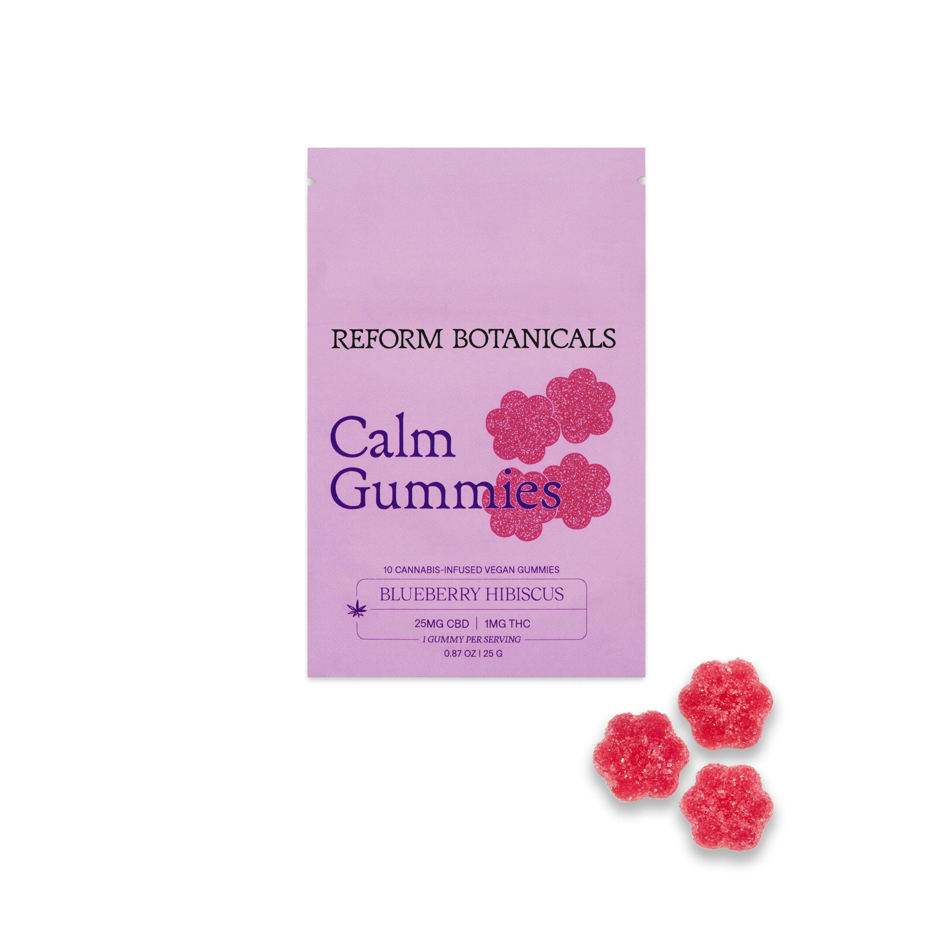 Reform Botanicals - Blueberry Hibiscus CALM Gummies - 10pk