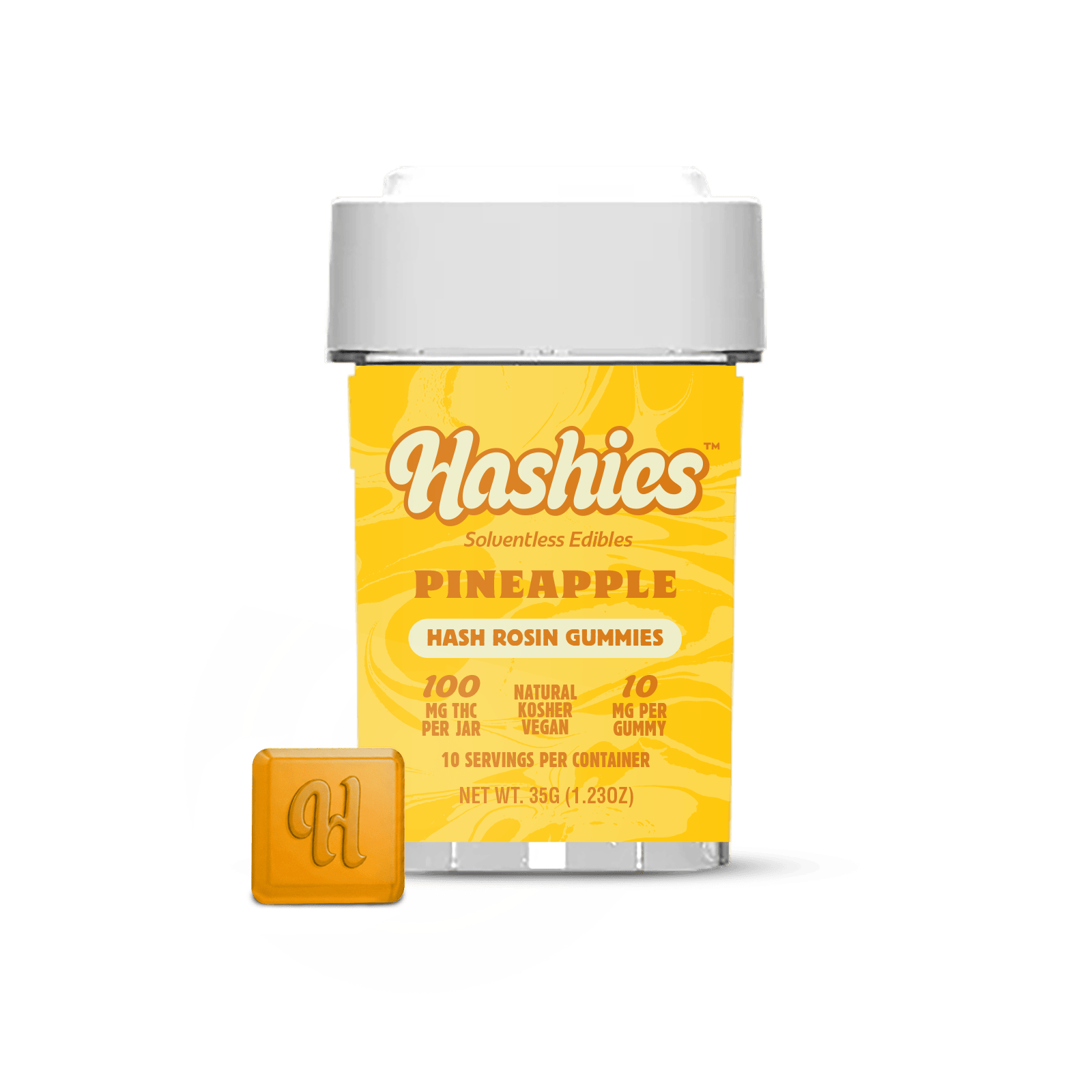 Hashies - Pineapple - 10ct Gummies - 100mg
