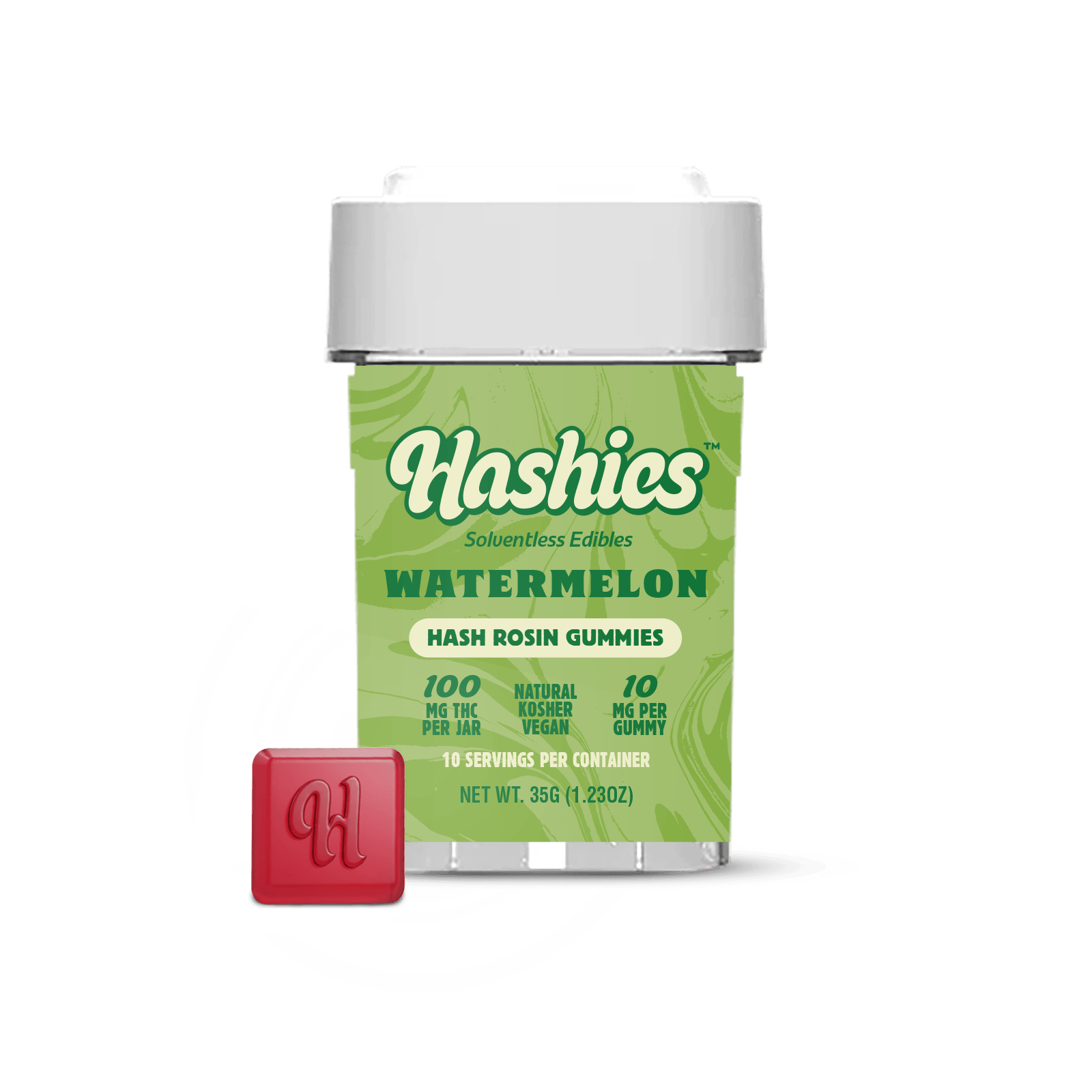 Hashies - Watermelon - 10ct Gummies - 100mg