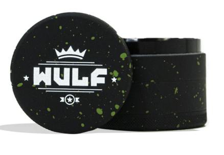Black-Green Splatter 4pc Grinder