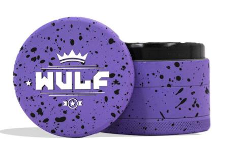 Purple Black Splatter 4pc Grinder