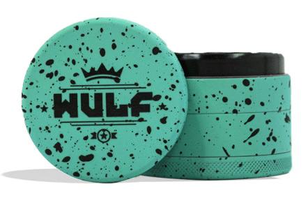 Teal-Black Splatter 4pc Grinder