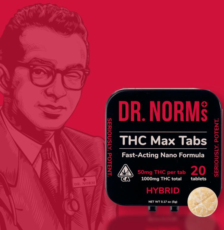 Dr. Norms Hybrid THC MAX Tablets 20pk, 2.5mg
