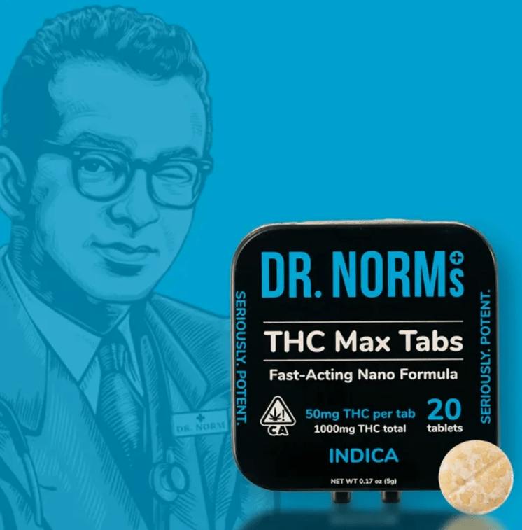 Dr. Norms Indica THC MAX Tablets 20pk, 2.5mg