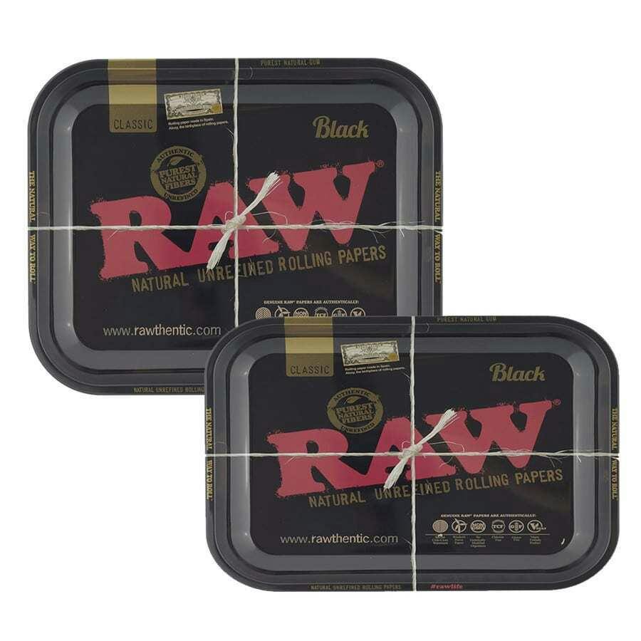 Black Metal Rolling Tray by RAW large