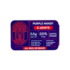 Super Natural | Purple Mandy | 5pk | 3.5g cannabis product