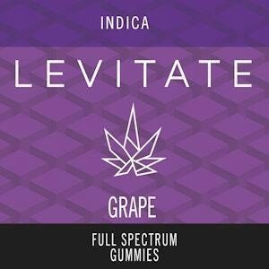 Levitate | Grape | 100mg Live Resin Gummy at Transcend Wellness