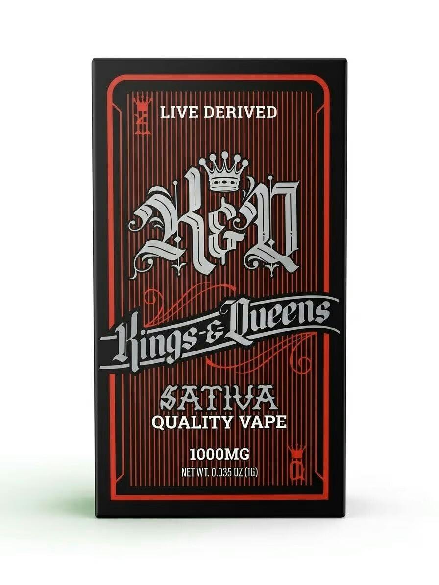 Kings & Queens - Distillate Vape - 1g - Disposable Durban Poison at Transcend Wellness