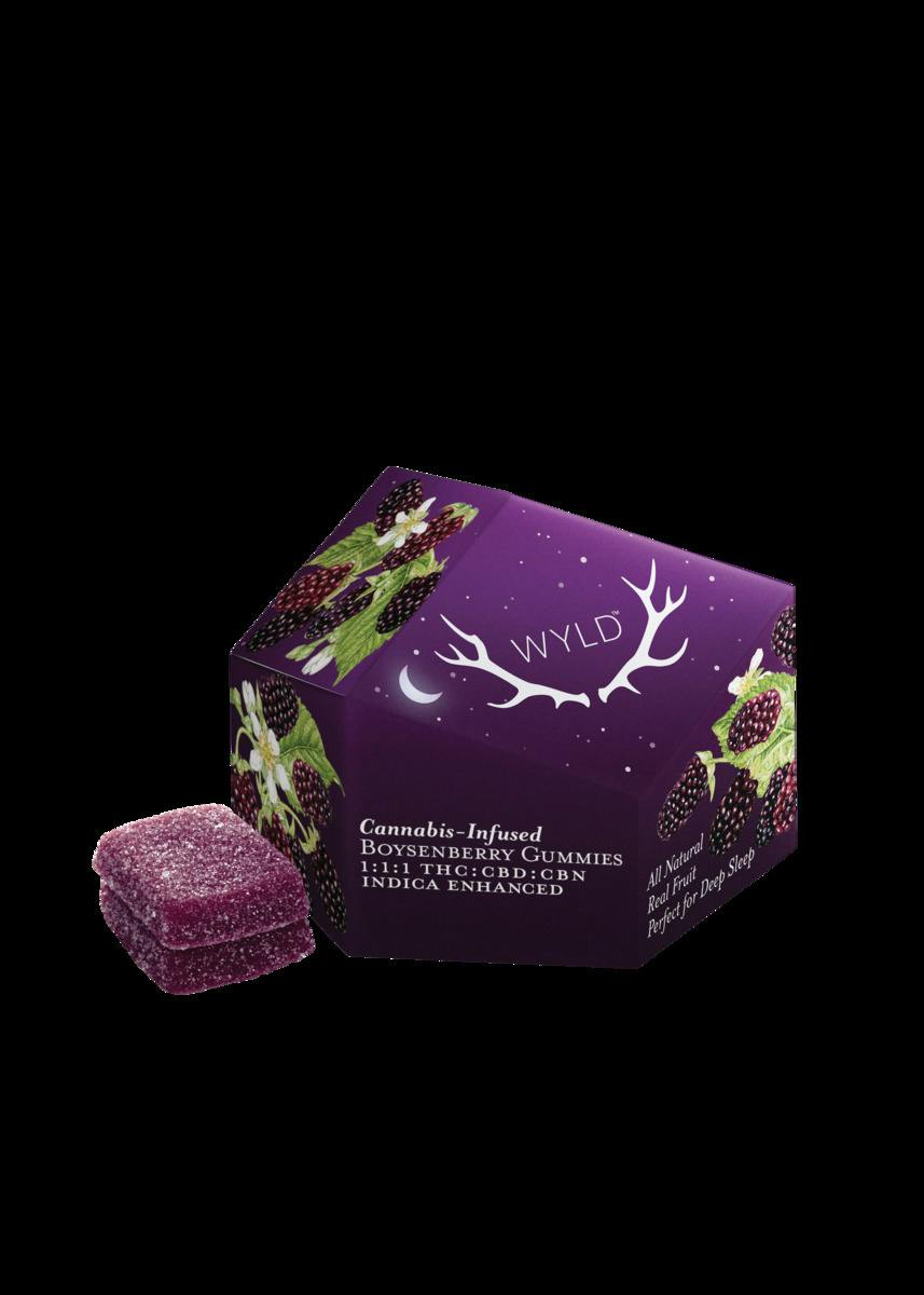 Wyld Boysenberry 1:1:1 THC:CBD:CBN Gummies