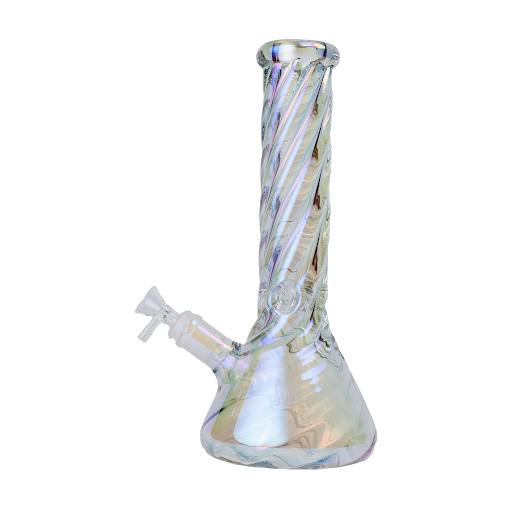 Human Grade Twisted 12" Iridescent Beaker