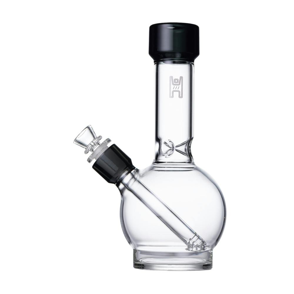 Human Grade 9" Ball Water Pipe - Clear with Smoke