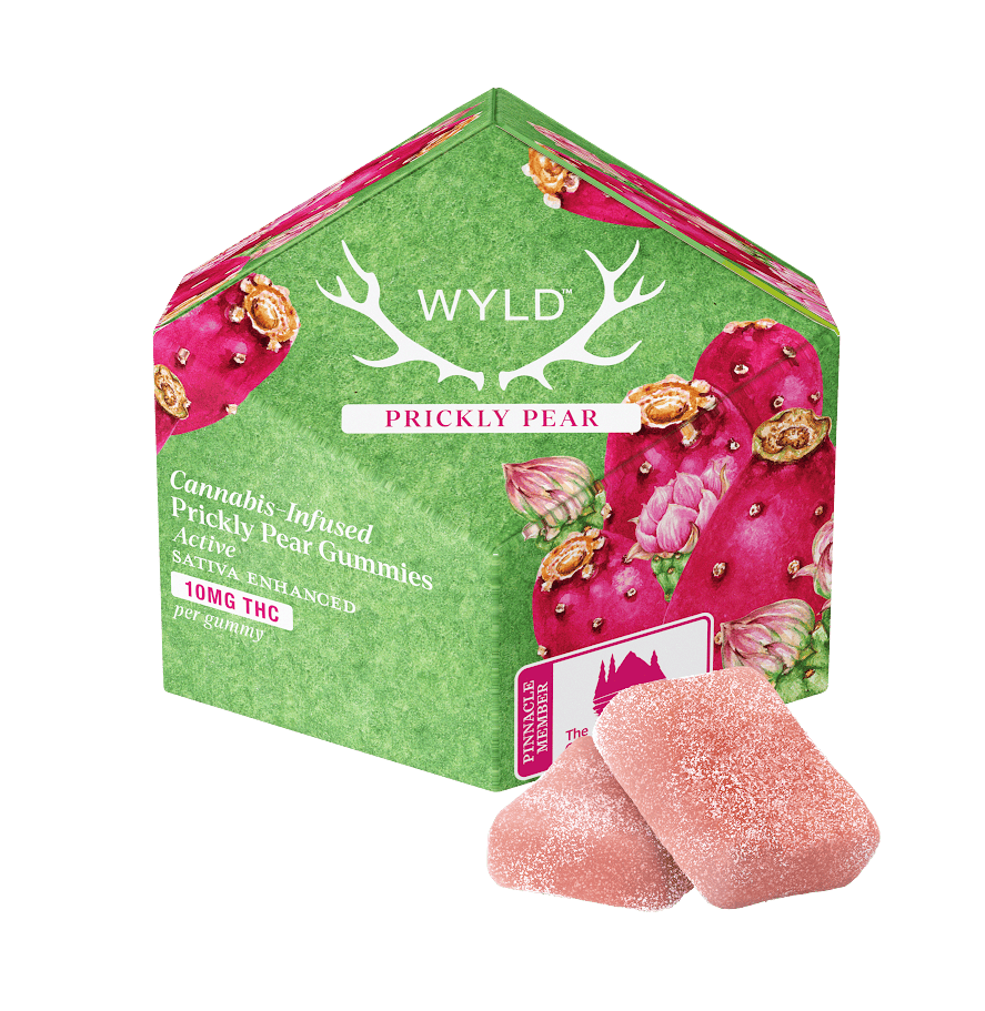 Wyld Prickly Pear: WYLD Prickly Pear Sativa Gummies 100mg