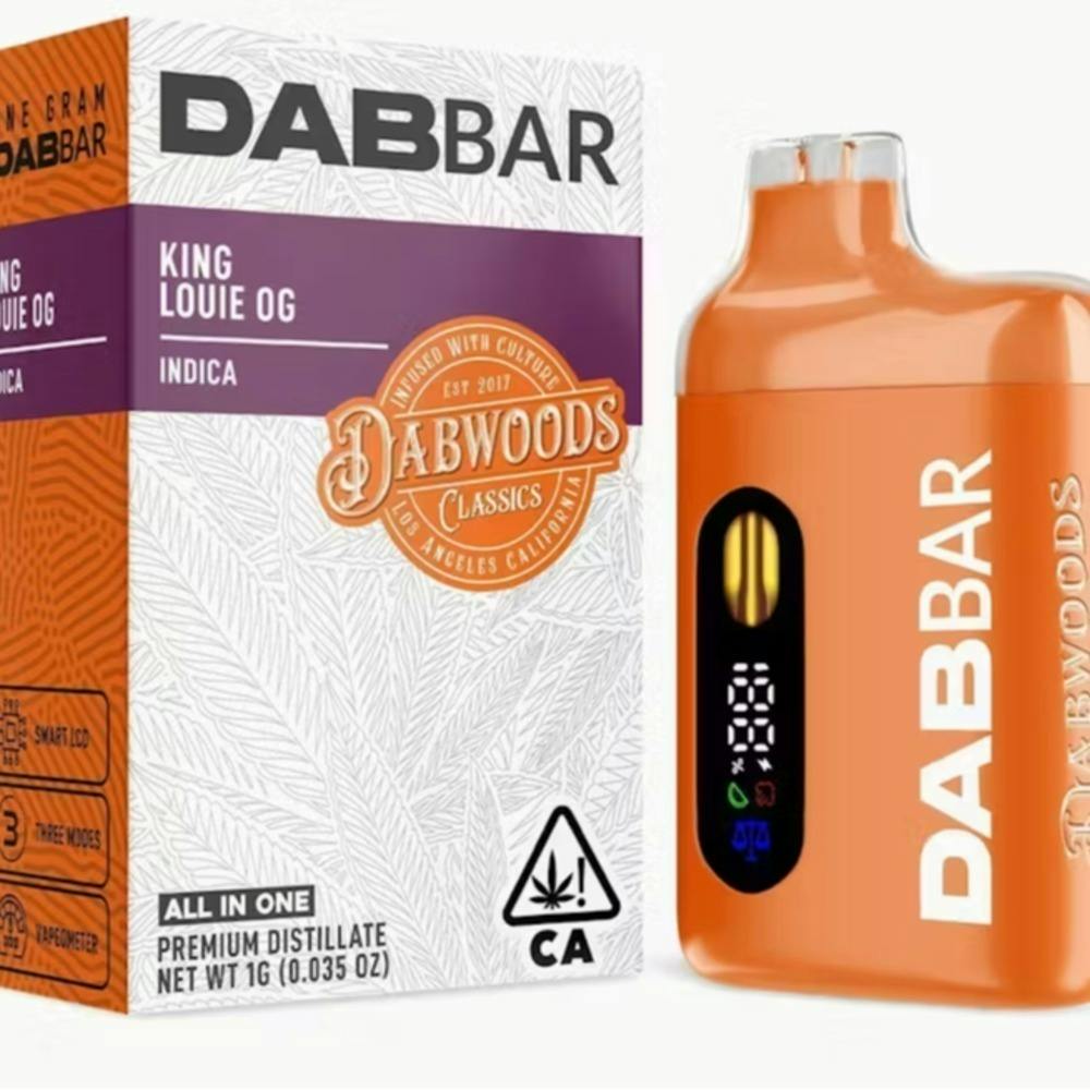 Dabwoods King Louie OG (I) Distillate Dab Bar AIO 1g