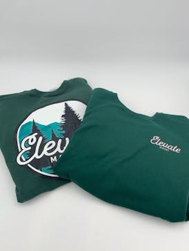 Elevate Maine Green Crew Neck