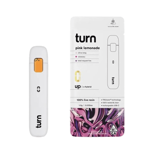 TURN - TURN UP LIVE RESIN READY TO USE VAPORIZER [1G] PINK LEMONADE