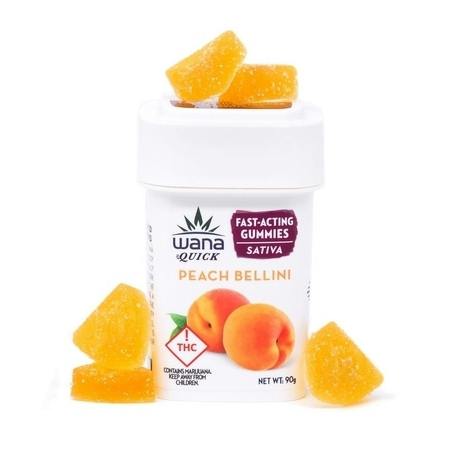 Wana - Quick Gummies - Peach Bellini (S) cannabis product