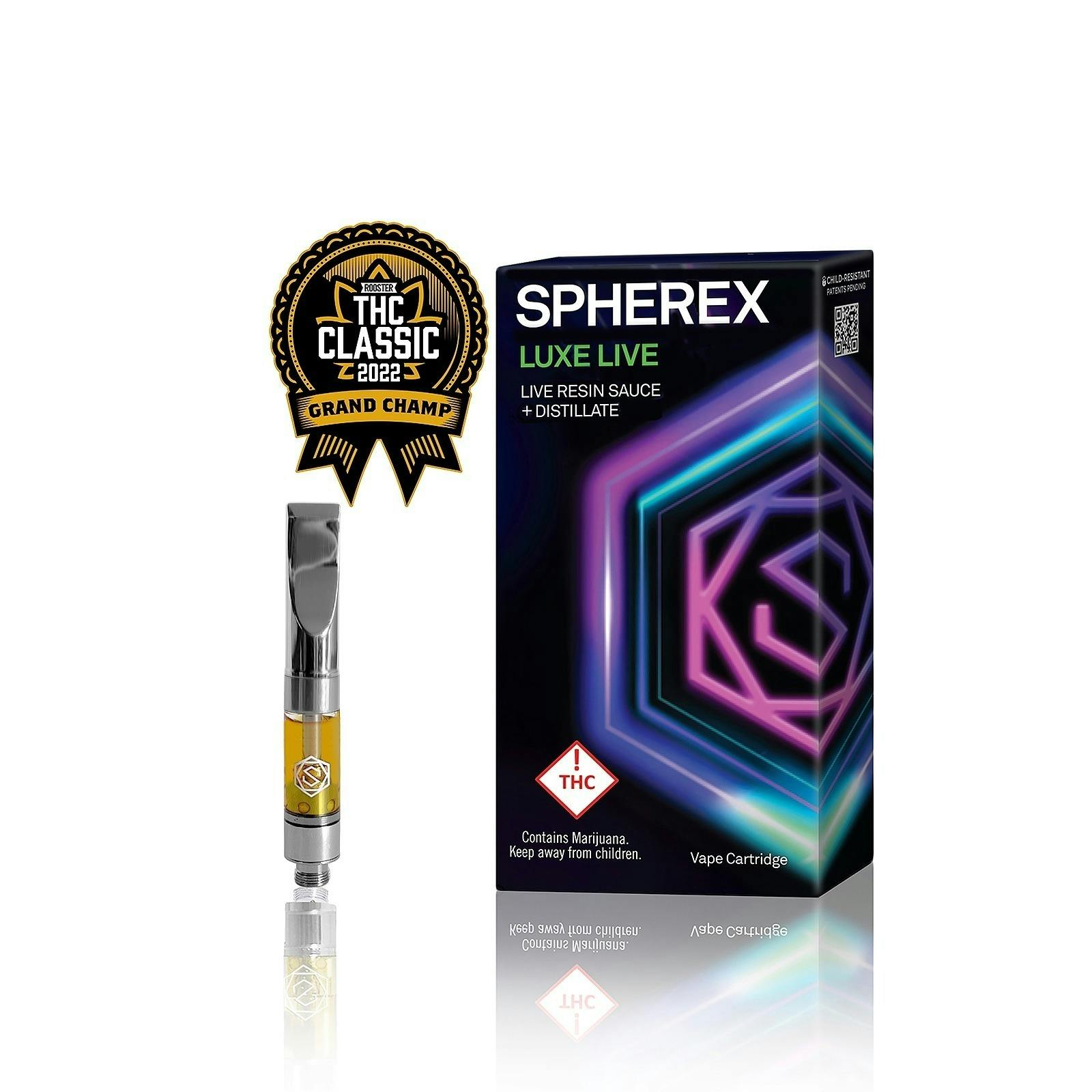 Spherex - Live Rosin Zluxe Cartridge - Gas Snax (I)