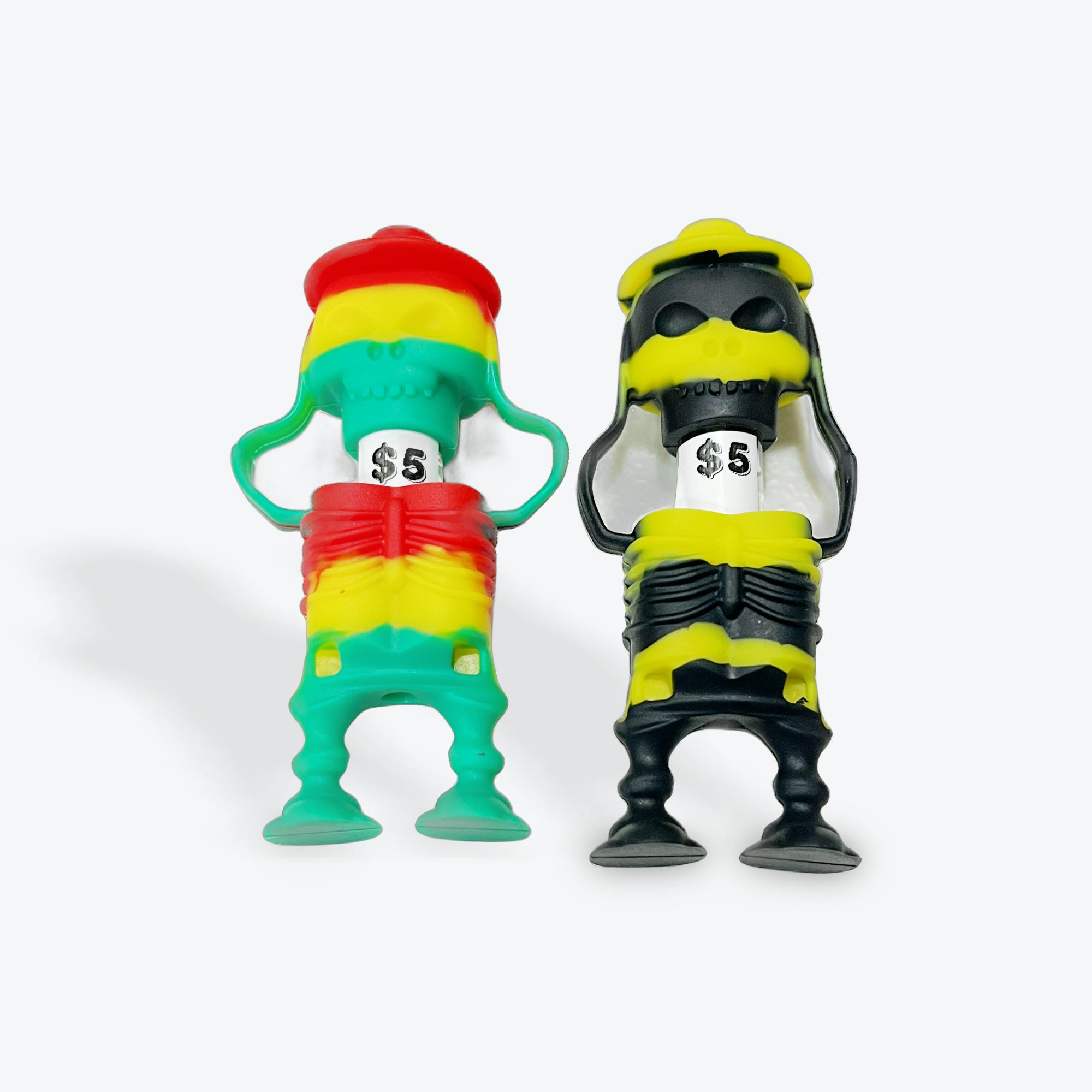MJ Wholesale | Silicone Skull one hitter | glass