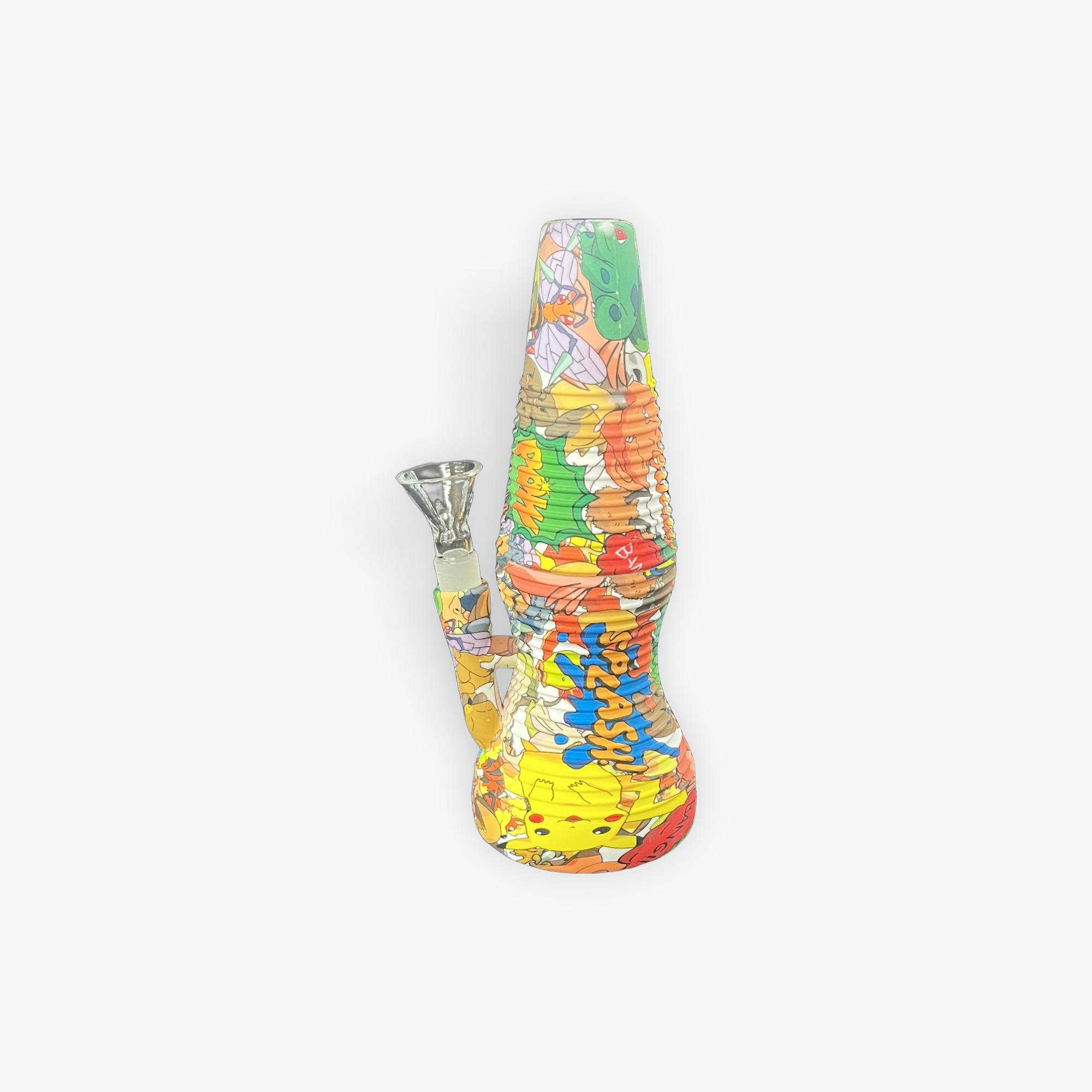 AAA Glass Pipes | 8'' Lava Lamp Silicone Rig (Mixed Colors)