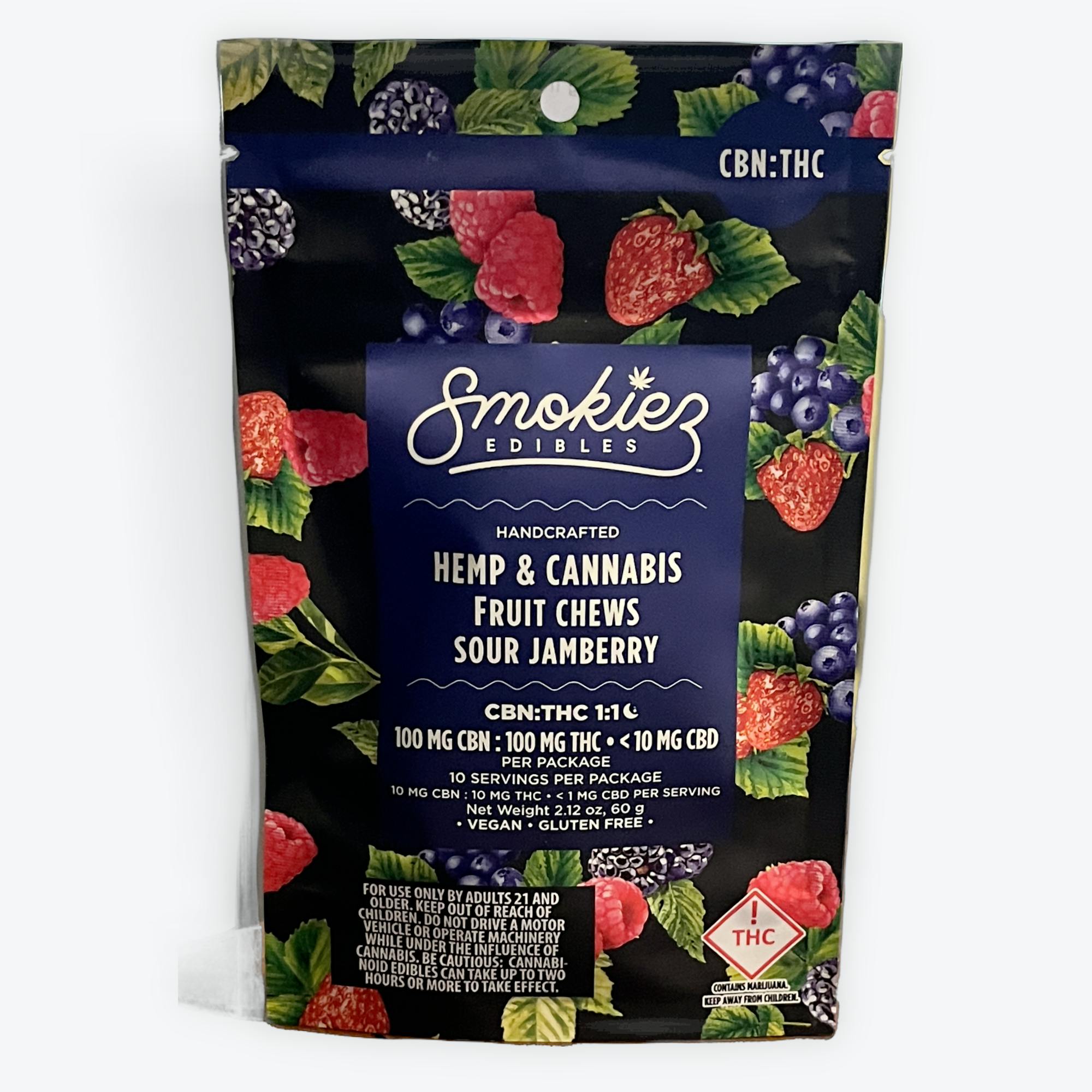 Smokiez | Sour Jamberry | 100mg CBN & 100mg THC (Hybrid)