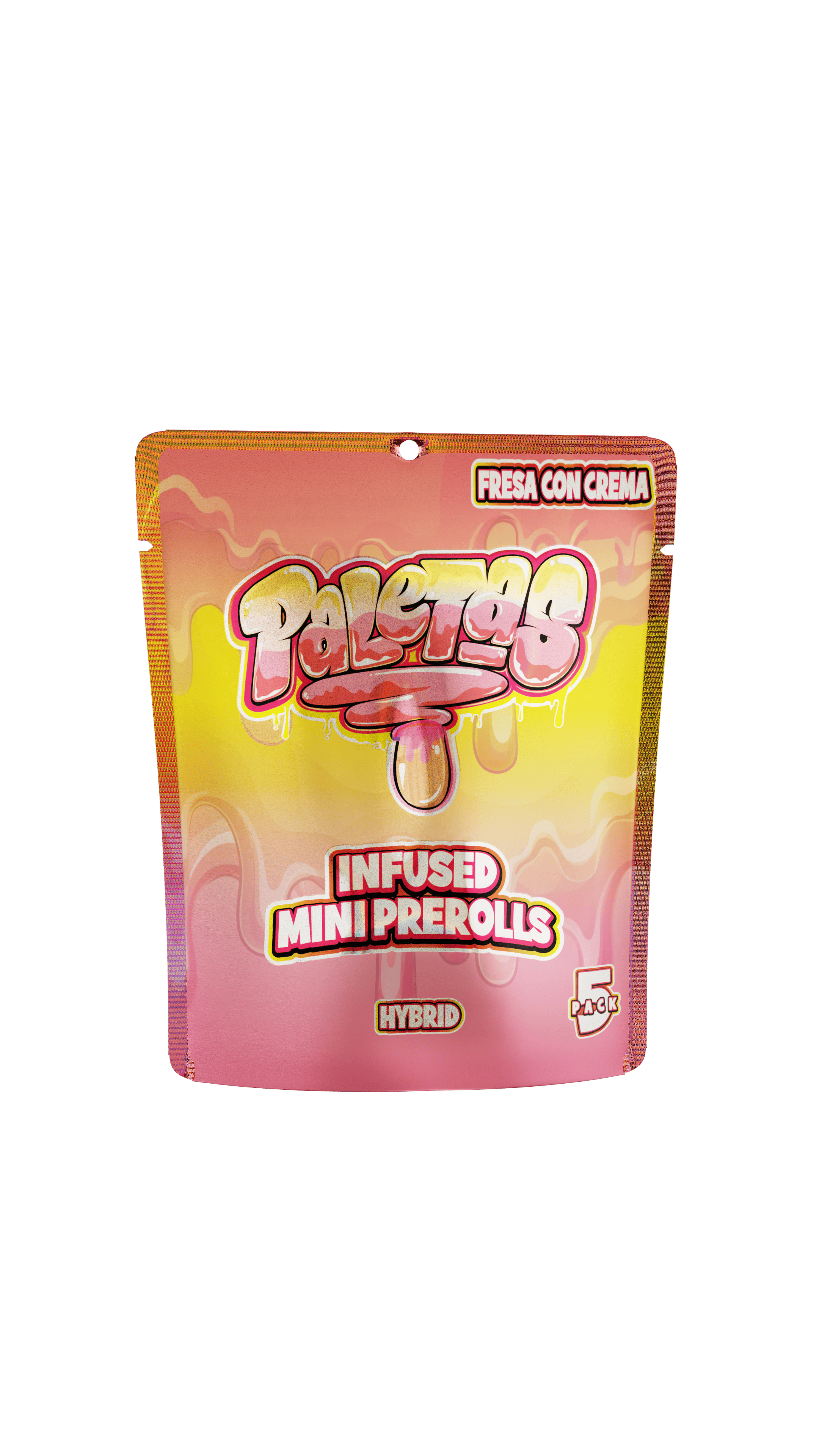 Paletas | Fresas Con Crema | .5g Infused Pre-roll 5-pack (Hybrid)