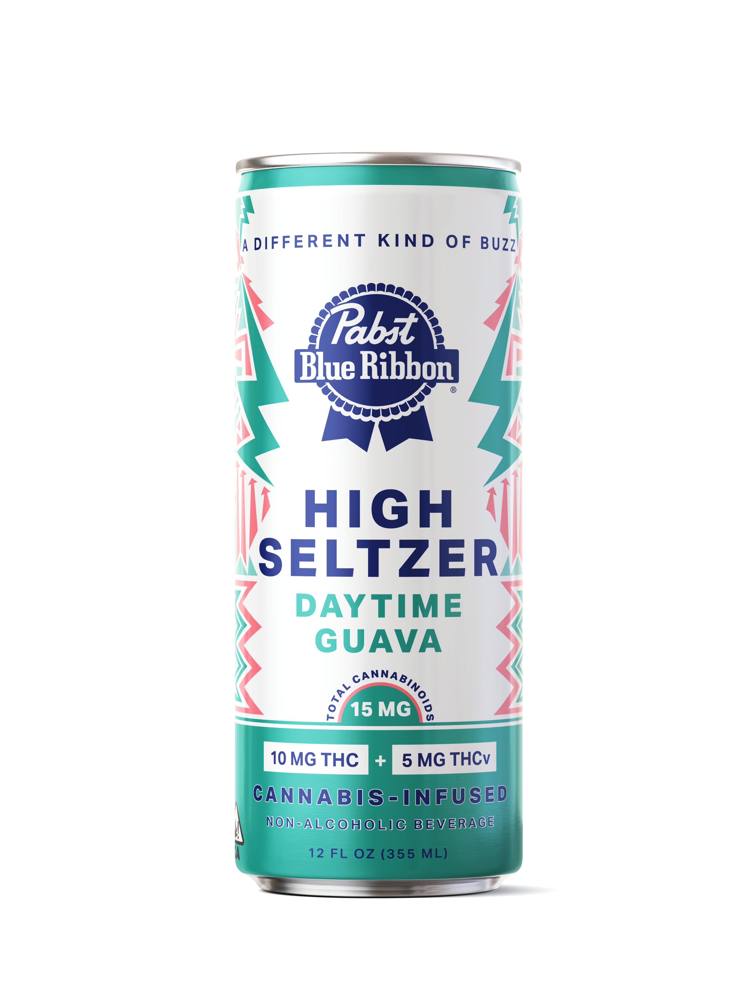 PABST LABS - INFUSED SELTZER DAYTIME GUAVA 15MG SINGLE CAN, PABST LABS